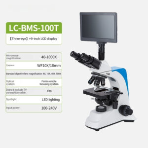 Biological microscope with large field of view eyepiece and CTV professional optical high-definition sperm mite microscope - Image 7