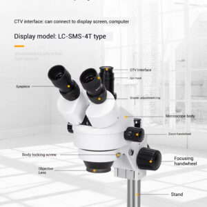 Stereoscopic microscope, binocular high-definition continuous multiple zoom LED light, motherboard welding, mobile phone maintenance - Image 7