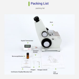 Abbe refractometer laboratory sugar concentration analyzer 2WAJ monocular refractive index Abbe refractometer - Image 3