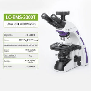 Biological microscope with large field of view eyepiece and CTV professional optical high-definition sperm mite microscope - Image 5