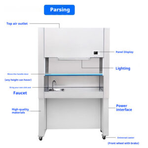 Laboratory fume hood, chemical laboratory, exhaust and detoxification fume hood, stainless steel anti-corrosion floor operating table - Image 8