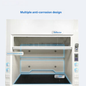 Laboratory fume hood desktop all steel PP laboratory test room exhaust hood floor mounted fume hood - Image 4