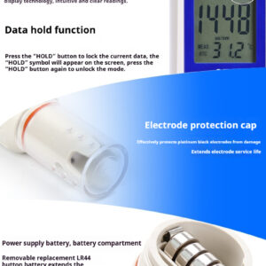 Pen type digital conductivity meter for water hardness and quality testing of aquarium water, portable laboratory testing instrument - Image 9