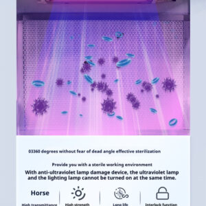 Ultra clean workbench laboratory single double person vertical horizontal dust removal sterile stainless steel cleaning and purification operation table - Image 46