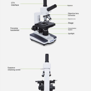 Binocular biological microscope, one drop blood detector, blood cells, sperm, mites, high-definition electron microscope - Image 6