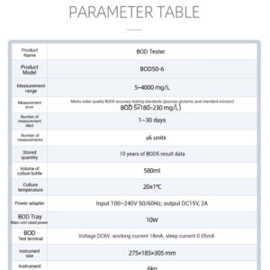 BOD analyzer, national standard laboratory, no pump pressure difference method, automatic digital display water quality analysis and testing - Image 8