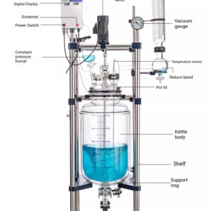 Double layer glass reactor laboratory single-layer high-temperature hydrothermal synthesis reactor - Image 8