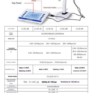 Desktop digital conductivity meter, laboratory digital water quality analysis tester, pure water measuring instrument - Image 15