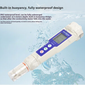 Pen type digital conductivity meter for water hardness and quality testing of aquarium water, portable laboratory testing instrument