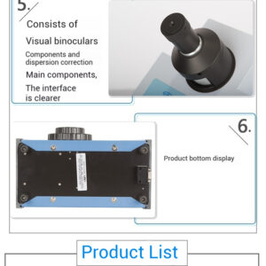 Digital Abbe refractometer WYA-2S laboratory digital sugar concentration refractometer - Image 4