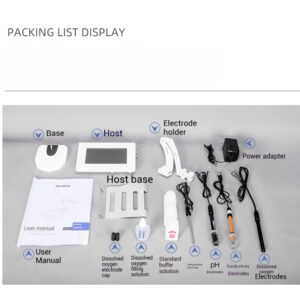 Multi parameter water quality analyzer, laboratory pH meter, conductivity meter, dissolved oxygen three in one detector - Image 3