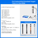 Desktop multi parameter analyzer PH meter+conductivity+dissolved oxygen three in one water quality analyzer - Image 3