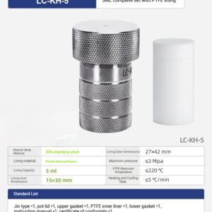 Stainless steel reaction kettle laboratory hydrothermal synthesis explosion-proof high temperature and high pressure dissolution tank PTFE lining - Image 7