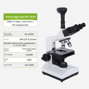 Binocular biological microscope, one drop blood detector, blood cells, sperm, mites, high-definition electron microscope - Image 19