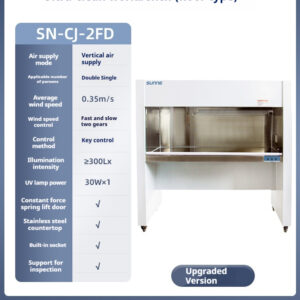 Ultra clean workbench laboratory single double person vertical horizontal dust removal sterile stainless steel cleaning and purification operation table - Image 16