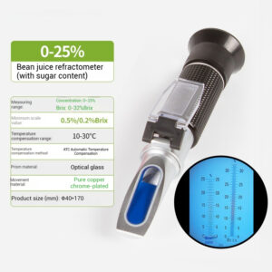 Sugar meter, fruit sugar meter, digital sweetness tester, seawater salinity meter, honey refractometer - Image 18