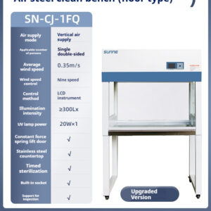 Ultra clean workbench laboratory single double person vertical horizontal dust removal sterile stainless steel cleaning and purification operation table - Image 6