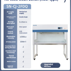 Ultra clean workbench laboratory single double person vertical horizontal dust removal sterile stainless steel cleaning and purification operation table - Image 5