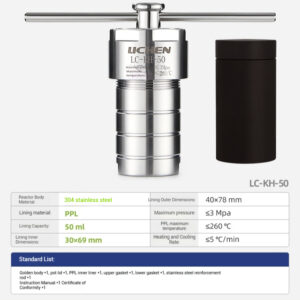 Stainless steel reaction kettle laboratory hydrothermal synthesis explosion-proof high temperature and high pressure dissolution tank PTFE lining - Image 32