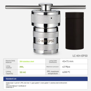 Stainless steel reaction kettle laboratory hydrothermal synthesis explosion-proof high temperature and high pressure dissolution tank PTFE lining - Image 41