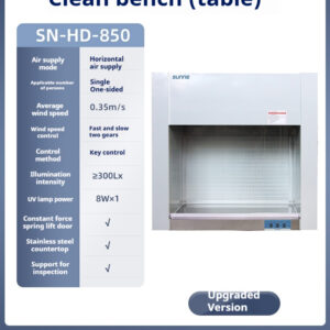 Ultra clean workbench laboratory single double person vertical horizontal dust removal sterile stainless steel cleaning and purification operation table - Image 24