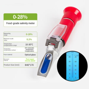 Sugar meter, fruit sugar meter, digital sweetness tester, seawater salinity meter, honey refractometer - Image 12