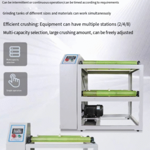 Rolling jar ball mill, horizontal tube mill, small roller shaking jar machine, laboratory grinder - Image 4