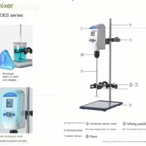Digital display electric mixer laboratory constant speed small high viscosity mixing top mounted industrial machinery mixer - Image 5
