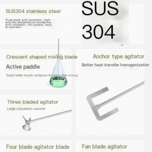 304 stainless steel mixing blade laboratory electric mixer dispersing blade - Image 6