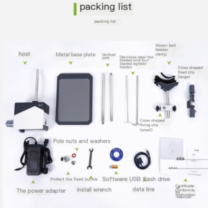 Electric mixer OS series laboratory digital display small industrial overhead mixer disperser - Image 9