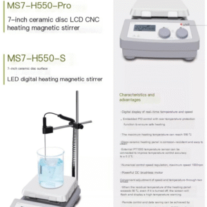 Magnetic Stirrer Digital Display Heating Timing Laboratory Large Capacity Multi link Temperature Control Electric Stirrer - Image 6