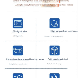 Digital display electric heating set laboratory constant temperature intelligent temperature control magnetic stirrer large capacity temperature control heating set - Image 6