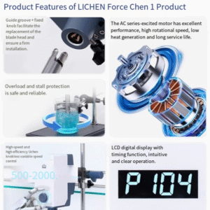 Handheld homogenizer, laboratory desktop stainless steel homogenizer, electric stirring emulsifier, high-speed disperser - Image 4