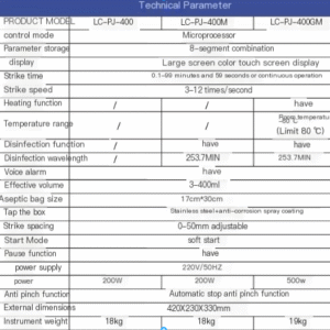 Beating sterile homogenizer, laboratory tapping homogenizer, tissue crushing disperser, homogenizer - Image 6