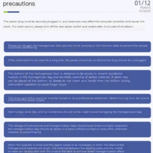 Beating sterile homogenizer, laboratory tapping homogenizer, tissue crushing disperser, homogenizer - Image 11