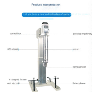 Electric lifting emulsifier laboratory industrial digital display large capacity mixing, stirring, dispersing and homogenizing machine - Image 8