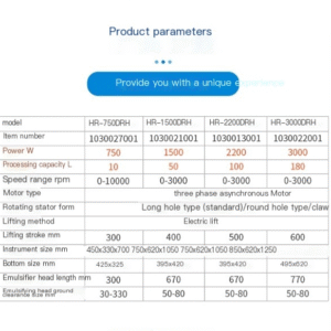 Electric lifting emulsifier laboratory industrial digital display large capacity mixing, stirring, dispersing and homogenizing machine - Image 10