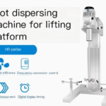 Lift platform pilot disperser laboratory industrial large capacity square tube grinding, stirring and homogenization machine - Image 2