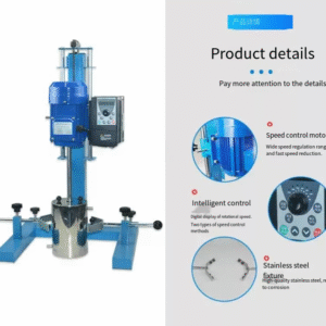 Lift platform pilot disperser laboratory industrial large capacity square tube grinding, stirring and homogenization machine - Image 3