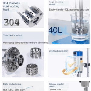 Homogenization emulsifier laboratory digital high shear disperser cosmetic liquid adjustable high-speed homogenizer - Image 5