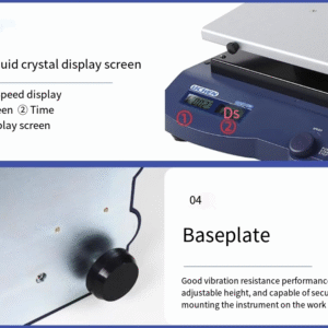 Digital circular linear rocker 3D shaker laboratory oscillator with 500rpm speed regulation and timing oscillator - Image 5