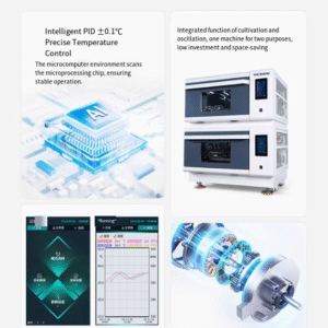 Stacked gas bath oscillator constant speed laboratory single double triple layer rotary speed control shaker constant temperature oscillator - Image 3