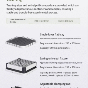 Desktop shaker laboratory digital display timing and speed regulation oscillator, circular linear rocker three-dimensional oscillator - Image 8