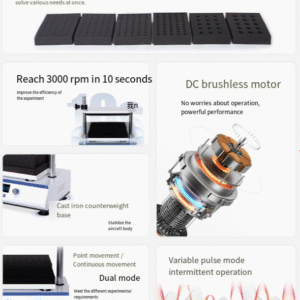 Timed Multi tube Vortex Mixer Laboratory Vortex Mixer Oscillator Multi sample Processing - Image 3