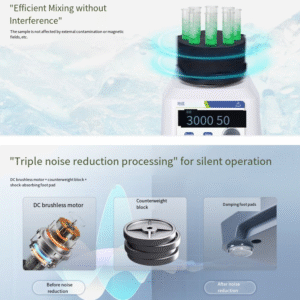 Point moving mixer, small vortex multi module multi tube mixer, centrifugal oscillator, laboratory shaker - Image 5