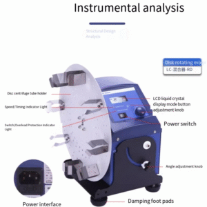 Multi tube roller mixer laboratory intelligent digital rotary mixer multifunctional oscillator - Image 14
