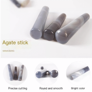 Natural agate mortar rod 4cm 60mm 80mm 100mm mortar matching grinding pestle, medicine mortar pestle - Image 4