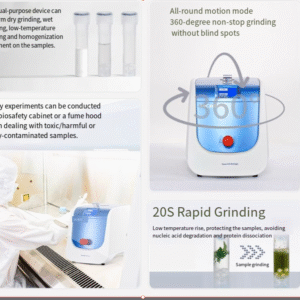 Timed multi sample tissue grinder, laboratory fast grinder, multi-channel low-temperature freezing grinder - Image 13