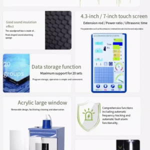 Ultrasonic cell disruptor laboratory large touch screen digital display intelligent emulsification separation cell crusher - Image 6