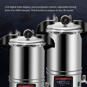 Stainless steel portable high-pressure steam sterilization pot, small disinfection pot, vertical sterilizer pot - Image 5